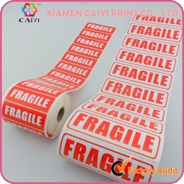Nice Design For Fragile Label Sticker